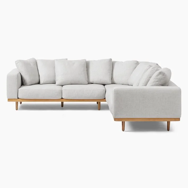 newport 3 piece l shaped sectional sofa